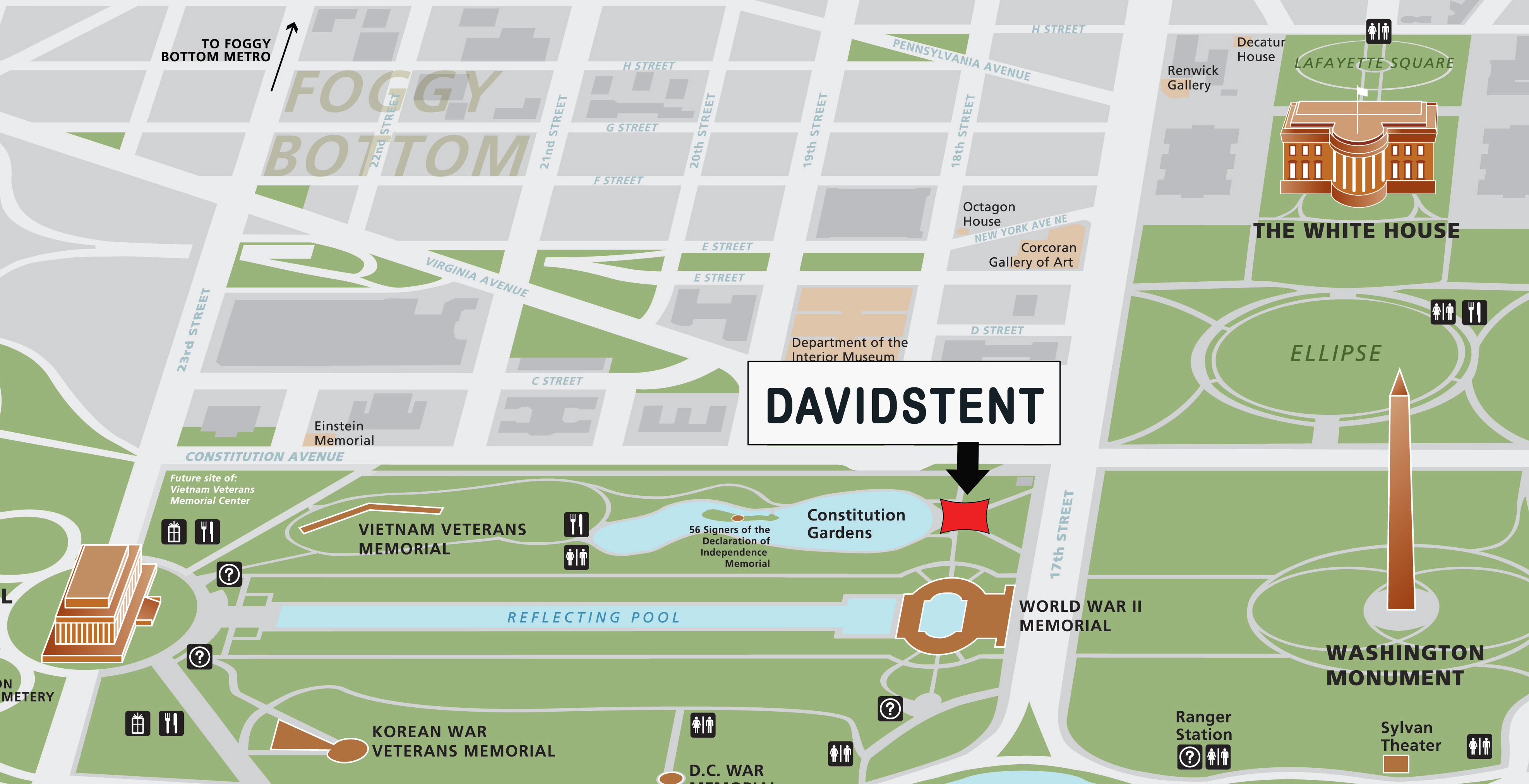mall map TENT - David's Tent DC